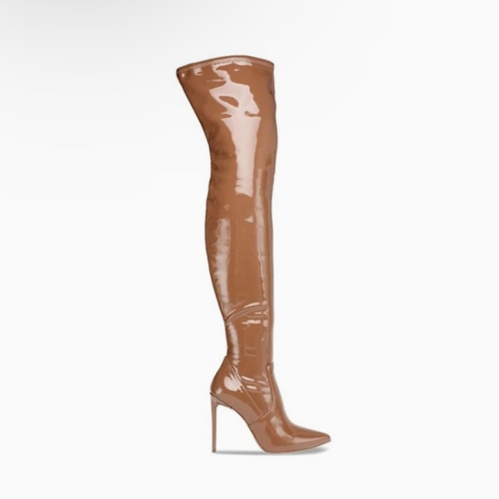Brown Boots Size 7 12cm Heel Height